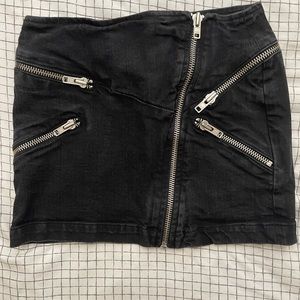 The Kooples zipper mini skirt xs